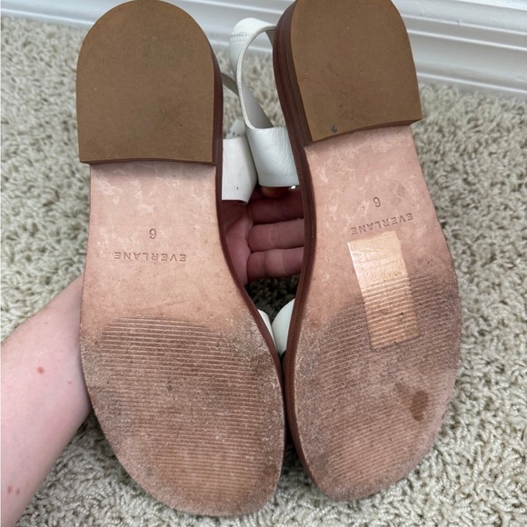 Everlane Black and White twin buckle Sandals size 6 - Picture 2 of 5